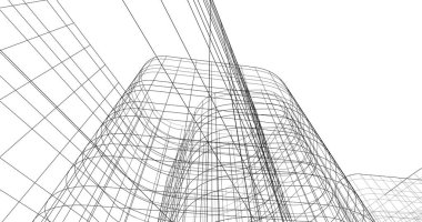 soyut mimari duvar kağıdı tasarımı, dijital konsept arkaplan