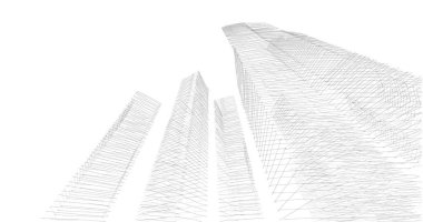 soyut mimari duvar kağıdı tasarımı, dijital konsept arkaplan