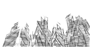 soyut mimari duvar kağıdı tasarımı, dijital konsept arkaplan