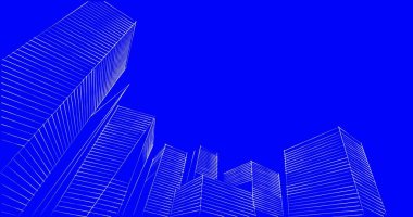 soyut mimari duvar kağıdı tasarımı, dijital konsept arkaplan