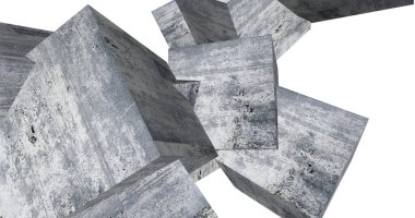 Arkaplanda mimari bina 3d illüstrasyon