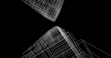 soyut mimari duvar kağıdı tasarımı, dijital konsept arkaplan