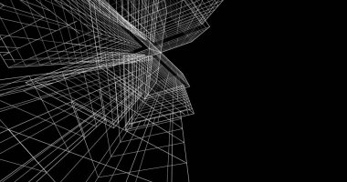 soyut mimari duvar kağıdı tasarımı, dijital konsept arkaplan