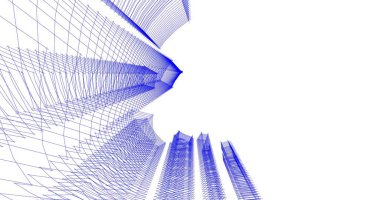 soyut mimari duvar kağıdı tasarımı, dijital konsept arkaplan