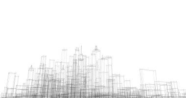 soyut mimari duvar kağıdı tasarımı, dijital konsept arkaplan