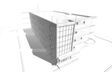 minimal geometrik şekiller, mimari çizgiler