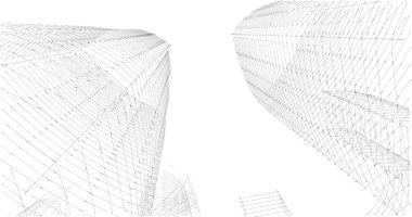 soyut mimari duvar kağıdı tasarımı, dijital konsept arkaplan