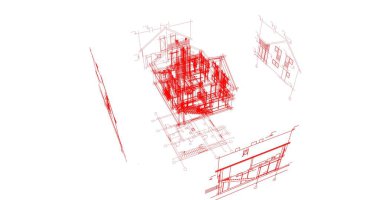 minimal geometrik şekiller, mimari çizgiler