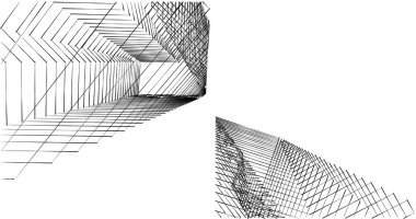 soyut mimari duvar kağıdı tasarımı, dijital konsept arkaplan