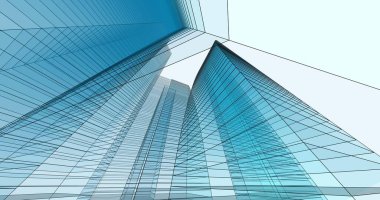 soyut mimari duvar kağıdı tasarımı, dijital konsept arkaplan