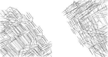 soyut mimari duvar kağıdı tasarımı, dijital konsept arkaplan