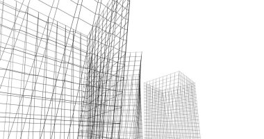 soyut mimari duvar kağıdı tasarımı, dijital konsept arkaplan