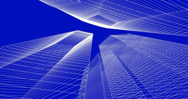 soyut mimari duvar kağıdı tasarımı, dijital konsept arkaplan