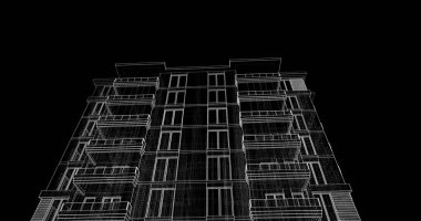 soyut mimari duvar kağıdı, dijital arkaplan