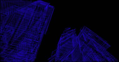 soyut mimari duvar kağıdı tasarımı, dijital konsept arkaplan