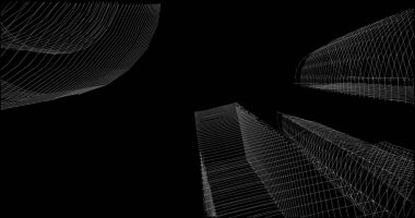 soyut mimari duvar kağıdı tasarımı, dijital konsept arkaplan