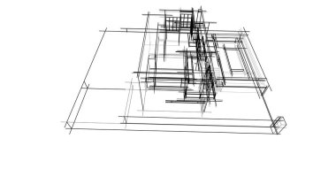 soyut mimari duvar kağıdı tasarımı, dijital konsept arkaplan