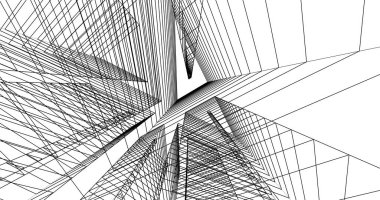 soyut mimari duvar kağıdı tasarımı, dijital konsept arkaplan