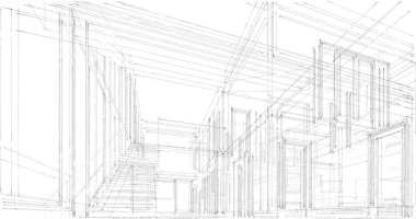soyut mimari duvar kağıdı tasarımı, dijital konsept arkaplan