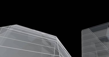 soyut mimari duvar kağıdı tasarımı, dijital konsept arkaplan