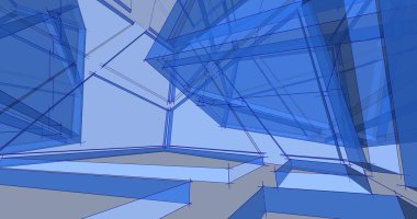 minimal geometrik şekiller, mimari çizgiler