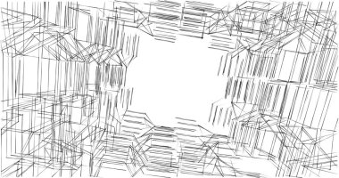 soyut mimari duvar kağıdı tasarımı, dijital konsept arkaplan