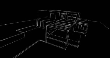 soyut mimari duvar kağıdı, dijital arkaplan