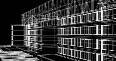 soyut mimari duvar kağıdı tasarımı, dijital konsept arkaplan