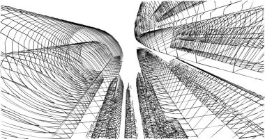 soyut mimari duvar kağıdı, dijital arkaplan