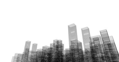 soyut mimari duvar kağıdı tasarımı, dijital konsept arkaplan