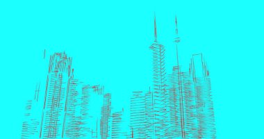 soyut mimari duvar kağıdı tasarımı, dijital konsept arkaplan