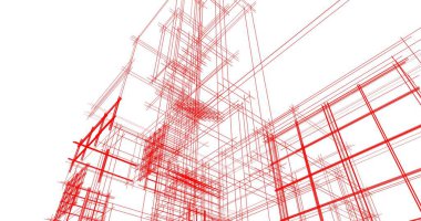 soyut mimari duvar kağıdı tasarımı, dijital konsept arkaplan