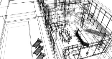 soyut mimari duvar kağıdı tasarımı, dijital konsept arkaplan