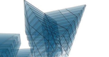 soyut mimari duvar kağıdı tasarımı, dijital konsept arkaplan