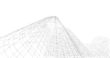 soyut mimari duvar kağıdı tasarımı, dijital konsept arkaplan