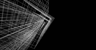 soyut mimari duvar kağıdı tasarımı, dijital konsept arkaplan