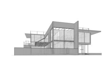 minimal geometrik mimari binalar tasarımı