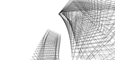 soyut mimari duvar kağıdı tasarımı, dijital konsept arkaplan