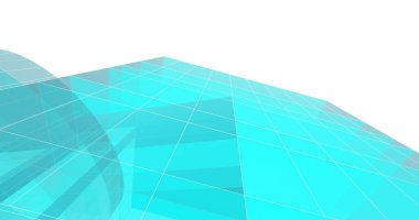 Mimari sanat konseptinde soyut çizgiler, minimum geometrik şekiller. 