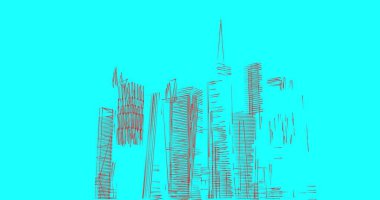 soyut mimari duvar kağıdı tasarımı, dijital konsept arkaplan