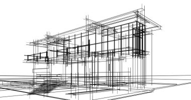 minimal geometrik mimari binalar tasarımı