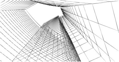 soyut mimari duvar kağıdı tasarımı, dijital konsept arkaplan