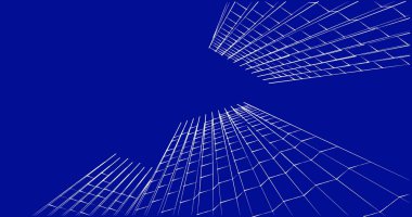 soyut mimari duvar kağıdı tasarımı, dijital konsept arkaplan