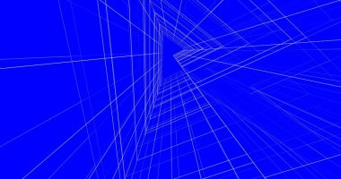 Mimari sanat konseptinde soyut çizgiler, minimum geometrik şekiller. 