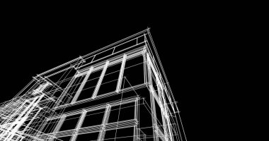 soyut mimari duvar kağıdı tasarımı, dijital konsept arkaplan