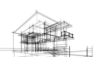 minimal geometrik mimari binalar tasarımı