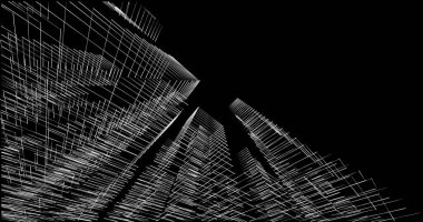 soyut mimari duvar kağıdı tasarımı, dijital konsept arkaplan