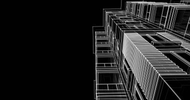 soyut mimari duvar kağıdı tasarımı, dijital konsept arkaplan