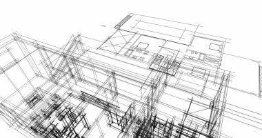 soyut mimari duvar kağıdı tasarımı, dijital konsept arkaplan