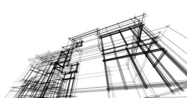 soyut mimari duvar kağıdı, dijital arkaplan